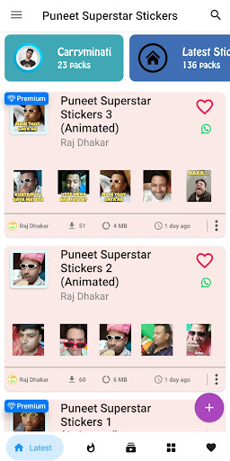 Puneet Superstar Stickers Screen 2