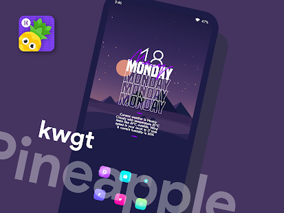 Pineapple KWGT Screenshot