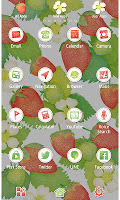 screenshot of Strawberries & Flowers Theme