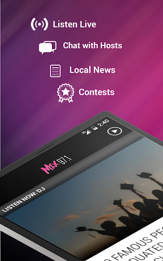 Screenshot of Mix 97.1 (KKBR)