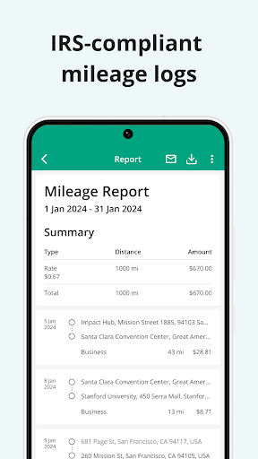 Mileage Tracker by Driversnote 4