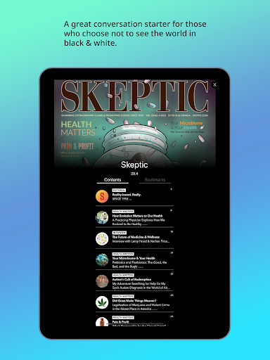 Screenshot of Skeptic Magazine