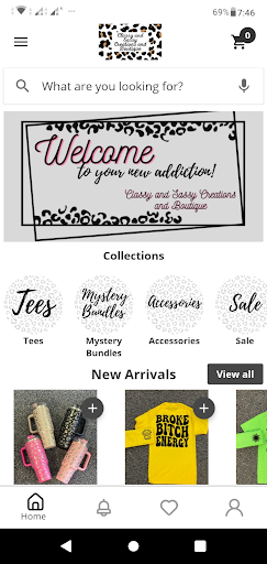 Android application Classy and Sassy Boutique screenshort