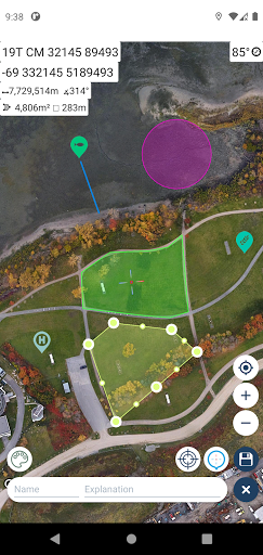 Android application Hawk Map GPS-GIS screenshort