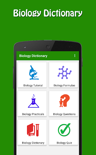 Android application Biology Dictionary screenshort