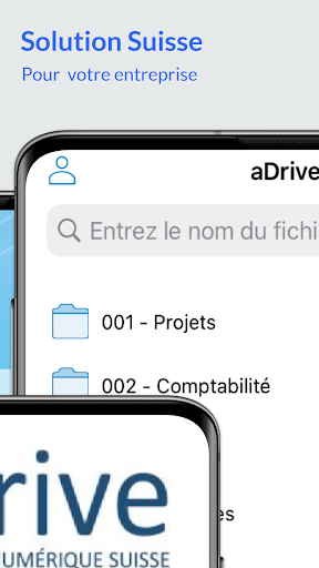 aDrive Swiss Cloud Client Screen 2
