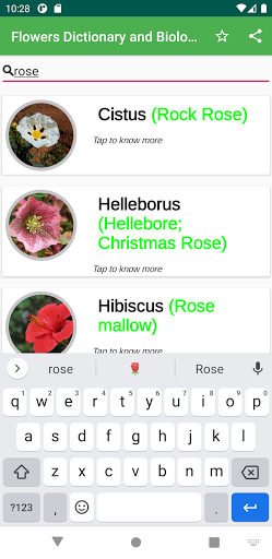 Flowers Dictionary - Types and Biology