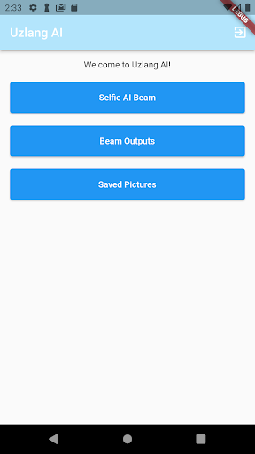 Android application UzlangAI screenshort