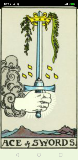Android application Tarot for the day screenshort