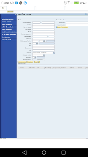 Andina CRM Screen 2