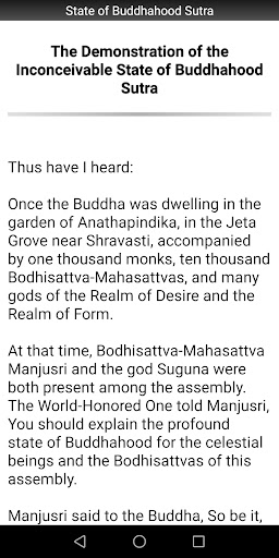 State of Buddhahood Sutra Screen 2
