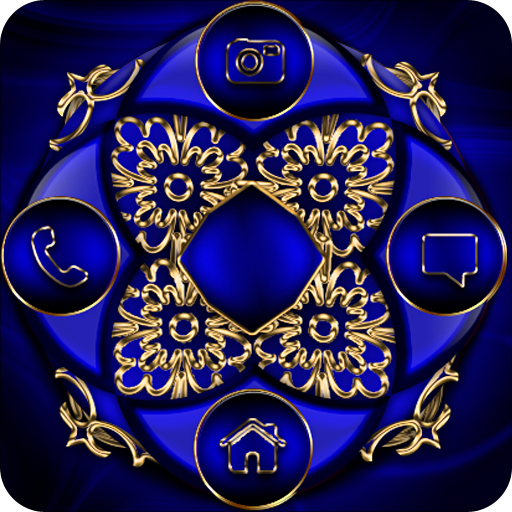 Abstract Blue Go Locker theme logo