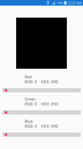 Android application RGB Color screenshort
