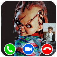 Fake video call from Chucky Scary Doll  prank