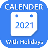 Calendar 2021 & Holidays icon