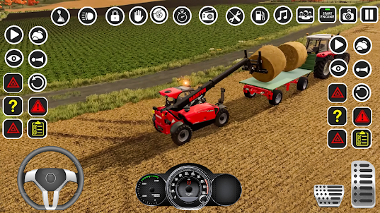 Farm Tractor Farming Game 2024
