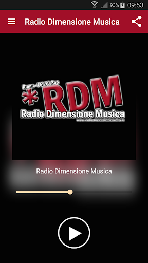 Android application RDM Radio Dimensione Musica screenshort
