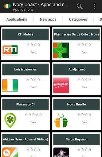 Android application Ivorian apps screenshort