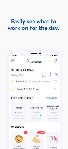 Screenshot of Athletica Health and Fitness