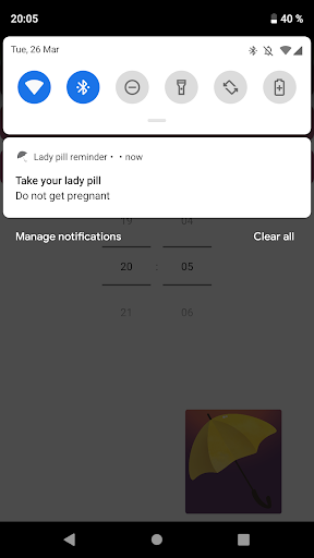 Lady pill reminder Screen 2