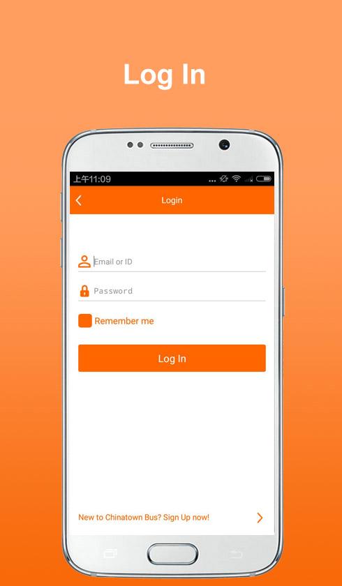 Android application Chinatown Bus screenshort