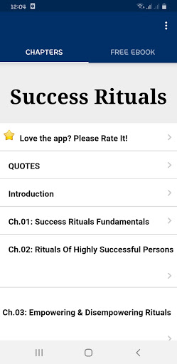Success Rituals Screen 2