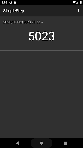 Android application SimpleStep screenshort