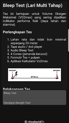 Panduan Tes Fisik Olahraga
