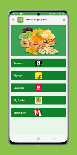 Android application Almond Cashew Dry Fruit Offers screenshort