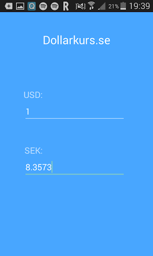 US Dollar to Swedish Krona