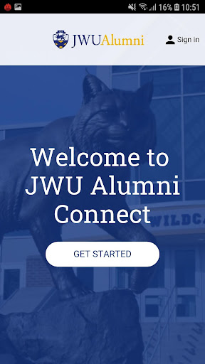 Android application JWU Alumni Connect screenshort