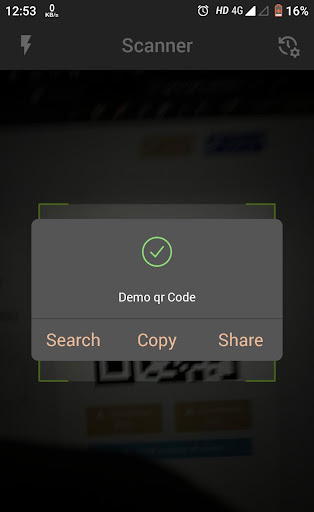 Android application The QR Scanner screenshort