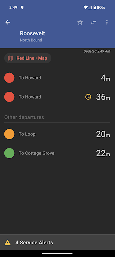 Transit Tracks: Chicago CTA Screenshot 2 - AppWisp.com