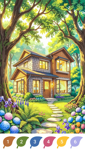 Magical Forest Color by Number screenshot 8