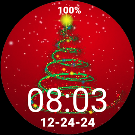 Merry Christmas Glitter Tree logo