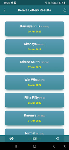 Android application Kerala Lottery Results Chart screenshort