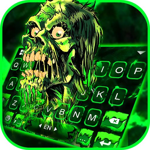 Green Zombie Skull Theme logo