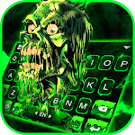 Cover Image of Descargar Green Zombie Skull Theme 1.0 APK