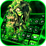 Green Zombie Skull Keyboard Theme icon