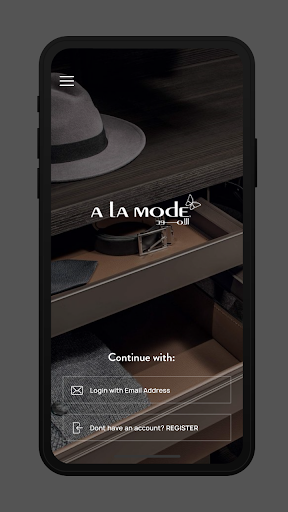 Android application A La Mode Online Shopping screenshort