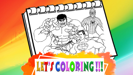 Superhero Coloring New Game