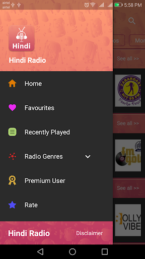 Hindi FM Radio Screen 2