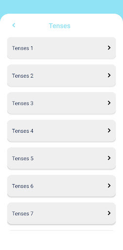eTutor - Test to learn english Screen 2