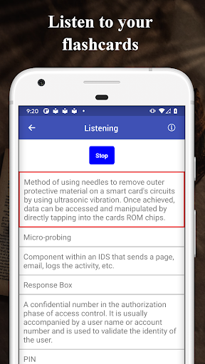 Screenshot of CFP Flashcards