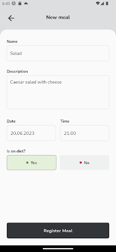 Daily Diet Screen 3