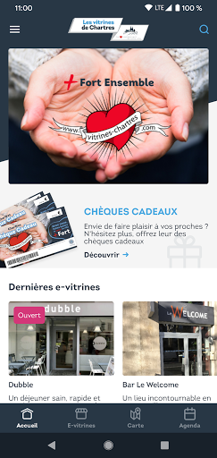 Android application Vitrines Chartres screenshort