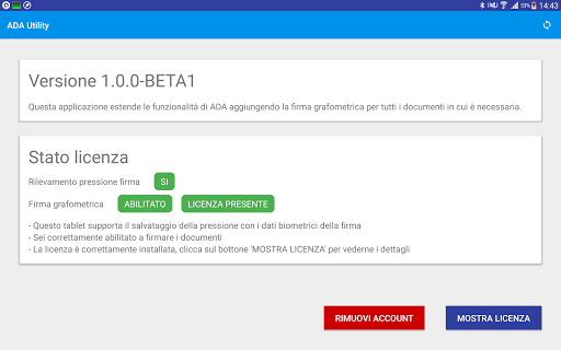 Android application ADA Utility screenshort