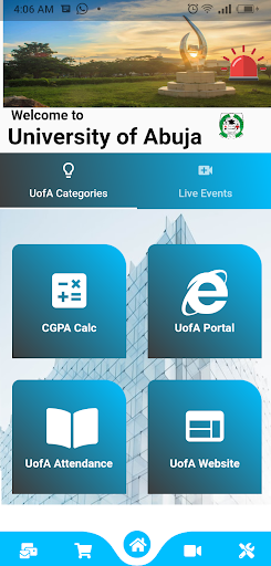 Android application UniAbuja screenshort