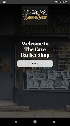 Android application The Cave BarberShop screenshort