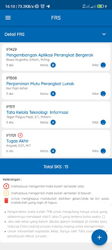 SIAKAD ITK Screen 3